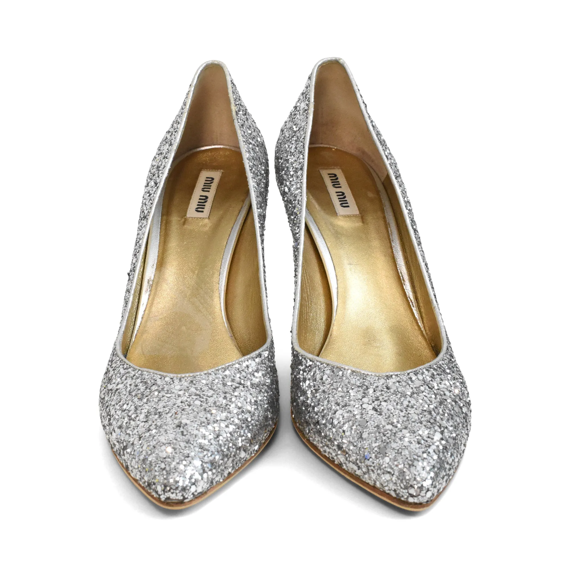 Miu Miu Glitter Pumps - Women's 39