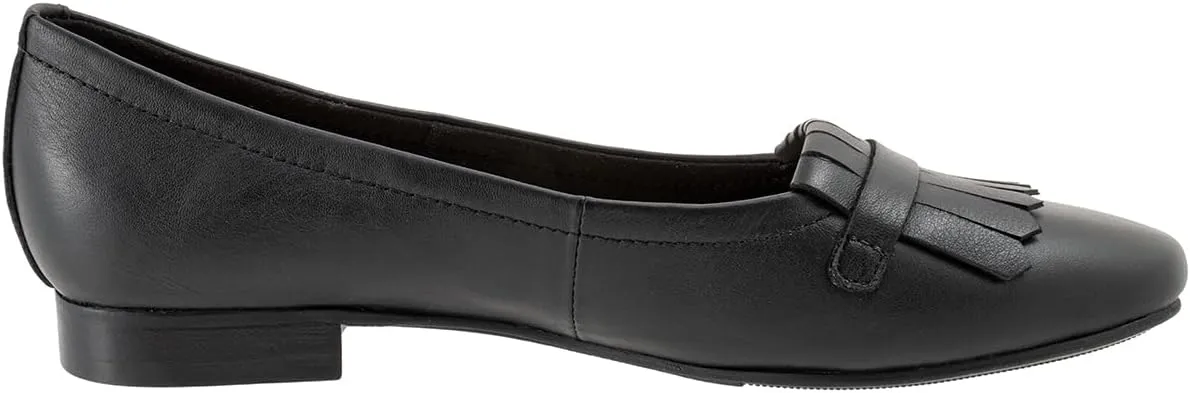 MOOMMO Women Round Closed Toe Flats Fringe Slip On Ballet Flats Comfortable Flat Heel Penny Loafers Tassel Wingtip Suede Loafer Flats Ladies Girls Office Daily Club Driver Flat Shoes Spring 4-11 M US