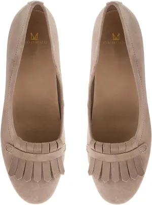 MOOMMO Women Round Closed Toe Flats Fringe Slip On Ballet Flats Comfortable Flat Heel Penny Loafers Tassel Wingtip Suede Loafer Flats Ladies Girls Office Daily Club Driver Flat Shoes Spring 4-11 M US