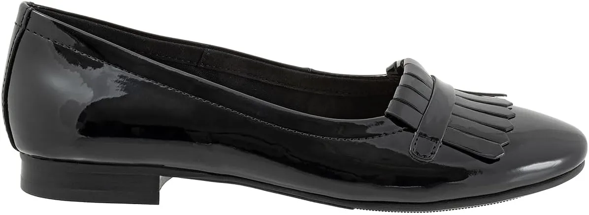 MOOMMO Women Round Closed Toe Flats Fringe Slip On Ballet Flats Comfortable Flat Heel Penny Loafers Tassel Wingtip Suede Loafer Flats Ladies Girls Office Daily Club Driver Flat Shoes Spring 4-11 M US