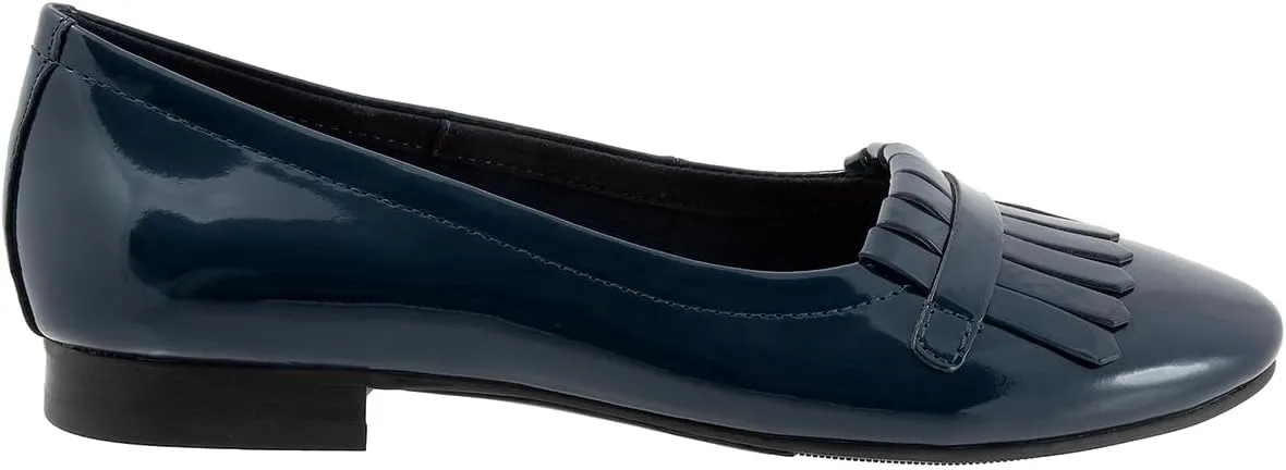 MOOMMO Women Round Closed Toe Flats Fringe Slip On Ballet Flats Comfortable Flat Heel Penny Loafers Tassel Wingtip Suede Loafer Flats Ladies Girls Office Daily Club Driver Flat Shoes Spring 4-11 M US