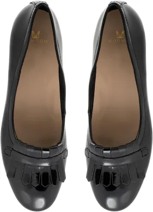 MOOMMO Women Round Closed Toe Flats Fringe Slip On Ballet Flats Comfortable Flat Heel Penny Loafers Tassel Wingtip Suede Loafer Flats Ladies Girls Office Daily Club Driver Flat Shoes Spring 4-11 M US