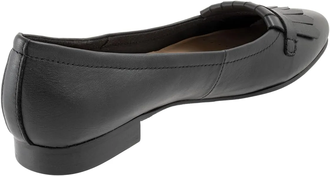 MOOMMO Women Round Closed Toe Flats Fringe Slip On Ballet Flats Comfortable Flat Heel Penny Loafers Tassel Wingtip Suede Loafer Flats Ladies Girls Office Daily Club Driver Flat Shoes Spring 4-11 M US