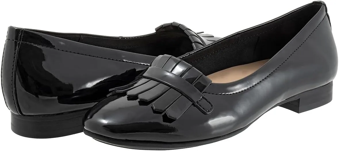 MOOMMO Women Round Closed Toe Flats Fringe Slip On Ballet Flats Comfortable Flat Heel Penny Loafers Tassel Wingtip Suede Loafer Flats Ladies Girls Office Daily Club Driver Flat Shoes Spring 4-11 M US