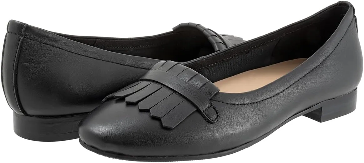MOOMMO Women Round Closed Toe Flats Fringe Slip On Ballet Flats Comfortable Flat Heel Penny Loafers Tassel Wingtip Suede Loafer Flats Ladies Girls Office Daily Club Driver Flat Shoes Spring 4-11 M US