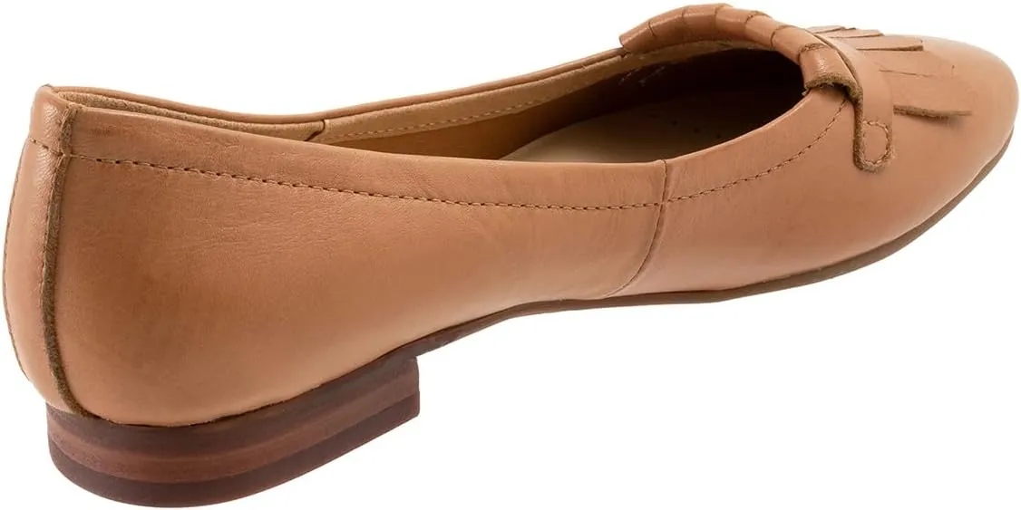 MOOMMO Women Round Closed Toe Flats Fringe Slip On Ballet Flats Comfortable Flat Heel Penny Loafers Tassel Wingtip Suede Loafer Flats Ladies Girls Office Daily Club Driver Flat Shoes Spring 4-11 M US