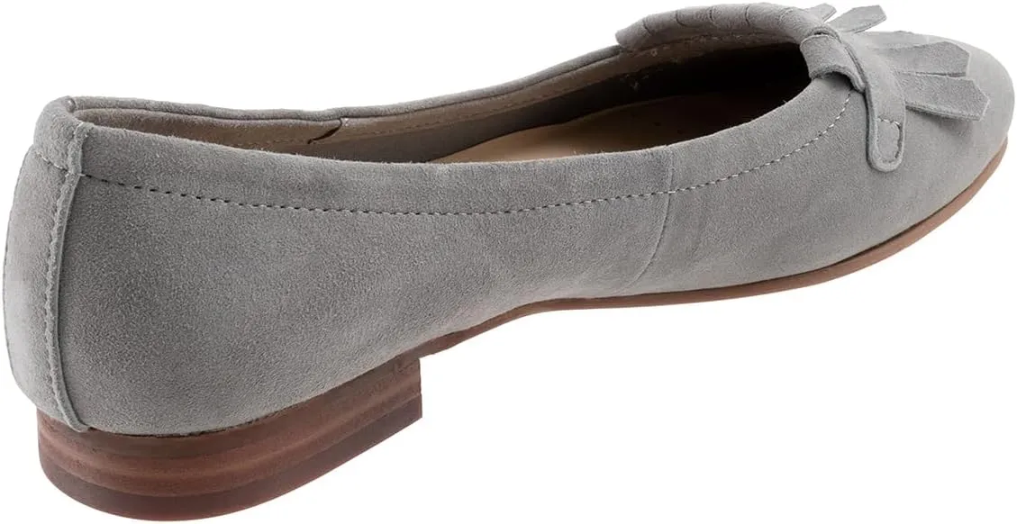 MOOMMO Women Round Closed Toe Flats Fringe Slip On Ballet Flats Comfortable Flat Heel Penny Loafers Tassel Wingtip Suede Loafer Flats Ladies Girls Office Daily Club Driver Flat Shoes Spring 4-11 M US
