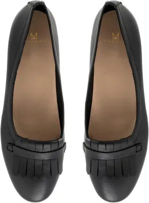 MOOMMO Women Round Closed Toe Flats Fringe Slip On Ballet Flats Comfortable Flat Heel Penny Loafers Tassel Wingtip Suede Loafer Flats Ladies Girls Office Daily Club Driver Flat Shoes Spring 4-11 M US