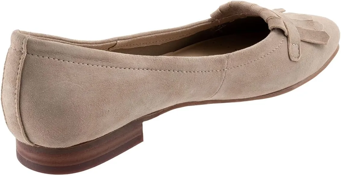MOOMMO Women Round Closed Toe Flats Fringe Slip On Ballet Flats Comfortable Flat Heel Penny Loafers Tassel Wingtip Suede Loafer Flats Ladies Girls Office Daily Club Driver Flat Shoes Spring 4-11 M US