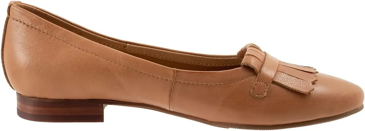 MOOMMO Women Round Closed Toe Flats Fringe Slip On Ballet Flats Comfortable Flat Heel Penny Loafers Tassel Wingtip Suede Loafer Flats Ladies Girls Office Daily Club Driver Flat Shoes Spring 4-11 M US