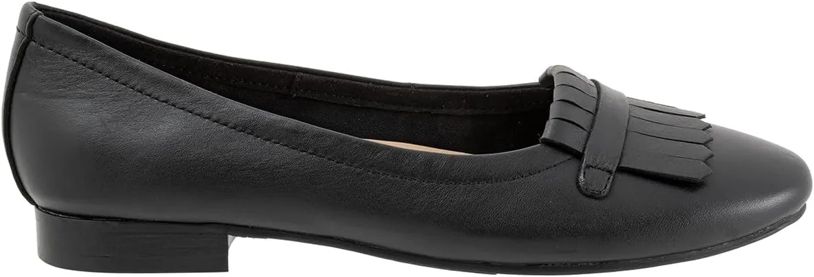 MOOMMO Women Round Closed Toe Flats Fringe Slip On Ballet Flats Comfortable Flat Heel Penny Loafers Tassel Wingtip Suede Loafer Flats Ladies Girls Office Daily Club Driver Flat Shoes Spring 4-11 M US