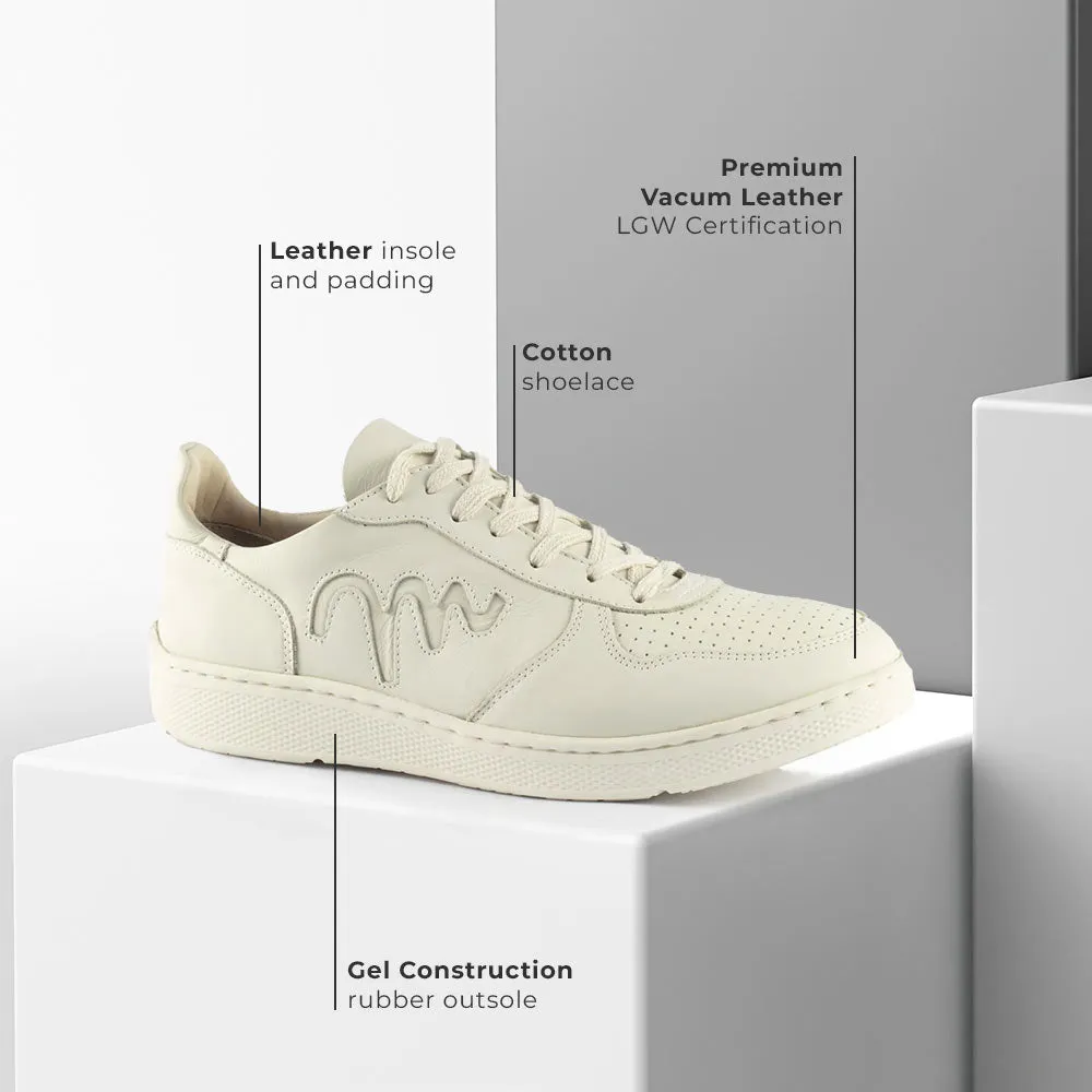 Movers by Sandro Moscoloni Marlin Off White Men's Genuine Leather Sneakers