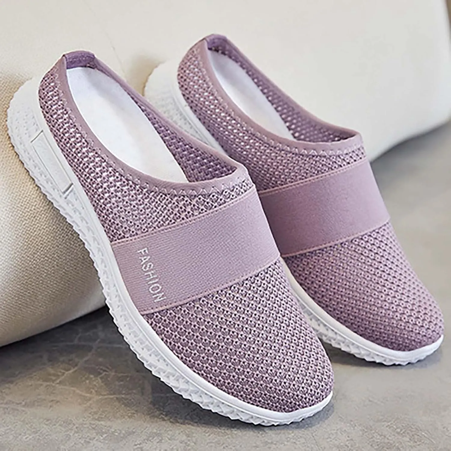 Mules for Women 2025 Backless Walking Sneakers Running Shoes for Women Slip On Casual Slip On Shoes High Top Sneakers White Tennis Shoe Casual Loafers