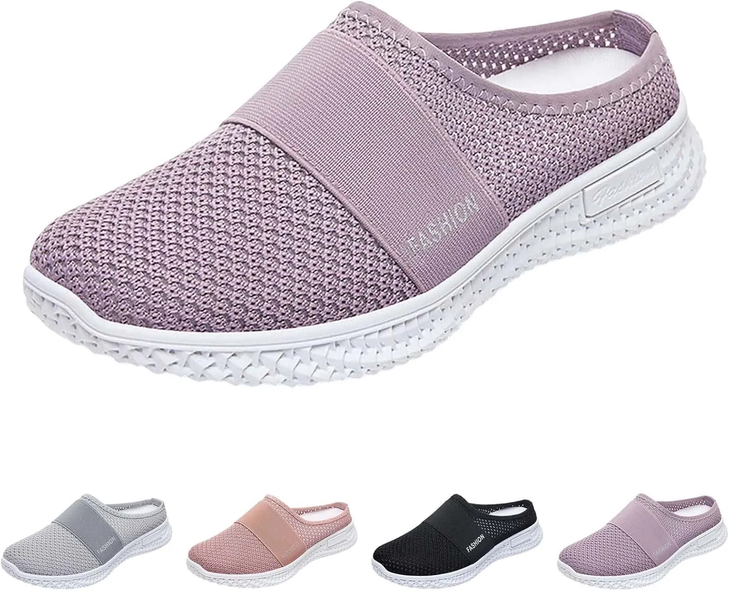 Mules for Women 2025 Backless Walking Sneakers Running Shoes for Women Slip On Casual Slip On Shoes High Top Sneakers White Tennis Shoe Casual Loafers