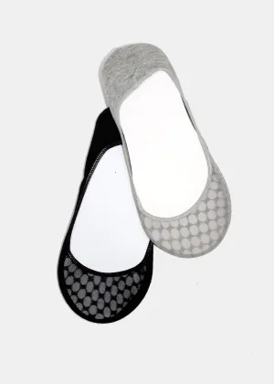 Neutral Fishnet Toe No-Show Socks