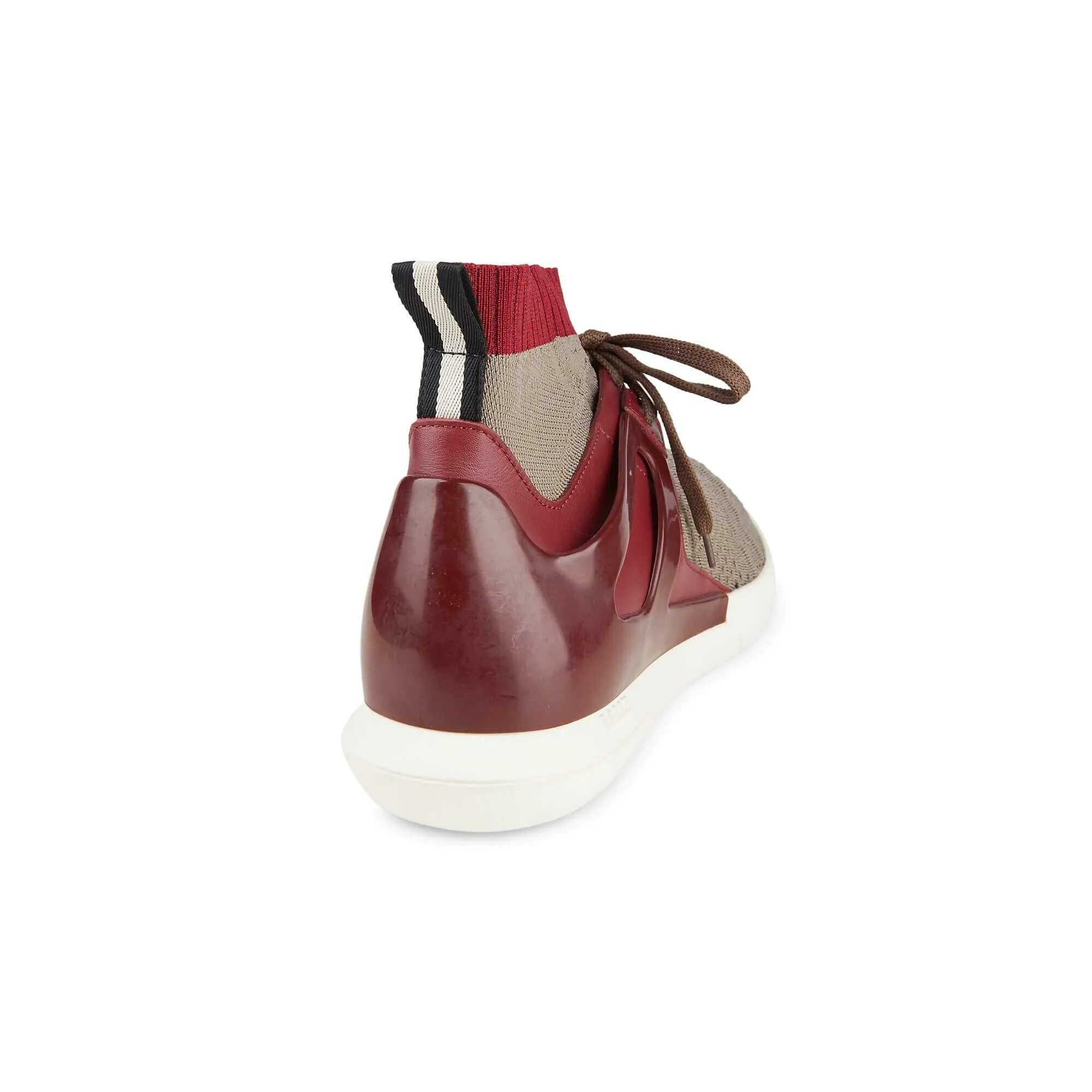 NEW Bally Avallo Men's Snuff Leather & Fabric Sneakers US 8.5 MSRP $550