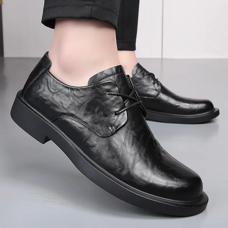 New Oxford Shoes for Men Patent Leather Prom Wedding Shoes Round Toe Dress Shoes Classic Derbies Business Formal Work Shoes