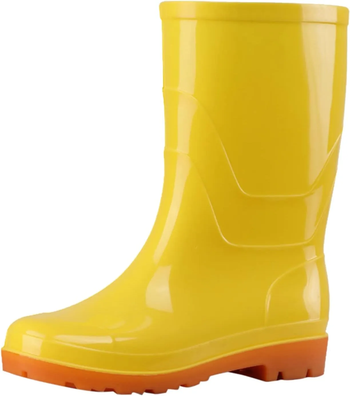 NLOMOCT Rain Boots Women Wide Calf Comfort Lightweight Waterproof Garden Boots Platform Rubber Chelsea Ankle Rain Boots
