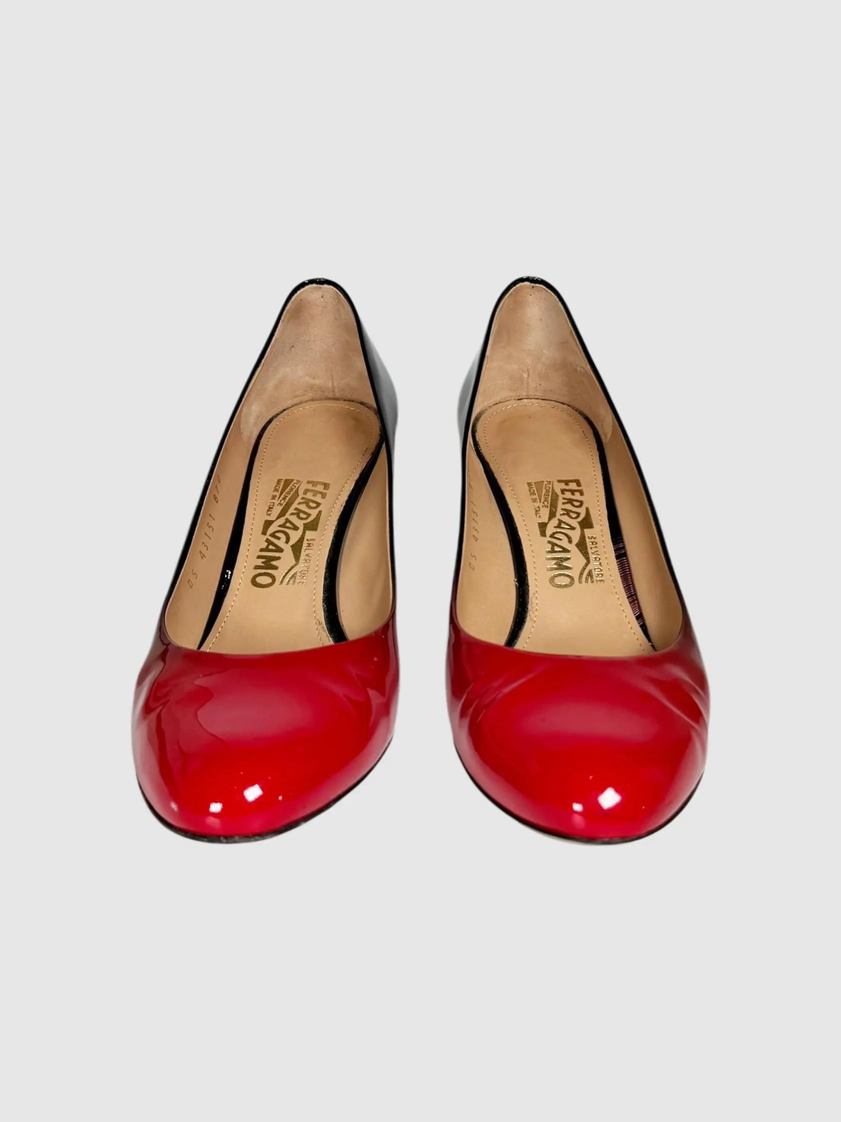 Ombré Patent Leather Pumps - Size 9