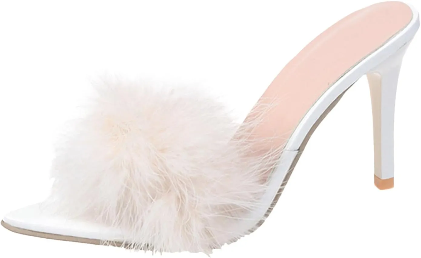 Open Toe Heels for Women Ankle Strap High Heel Sandals for Women Chunky Heels Women's Open Toe Heeled Sandals