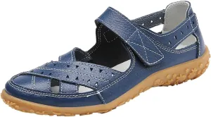 Orthopedic Sandals for Women Comfy Walking Flats Lightweight Adjustable Shoes Closed Toe Casual Sandals Outdoor Office