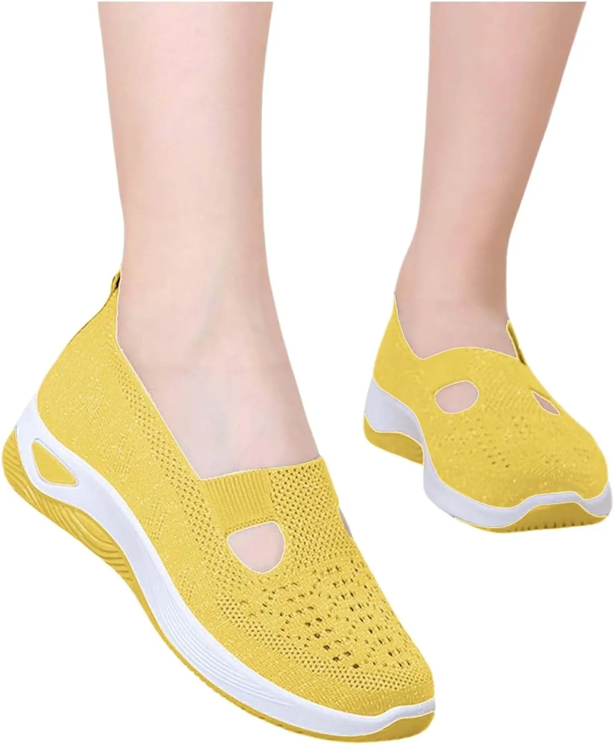 Orthopedic Shoes for Women Breathable Soft Slip On Mens Dress Shoes Lightweight Business Casual Shoes Wedge Sneakers Slip On Tennis Shoe Loafers Dress Shoe