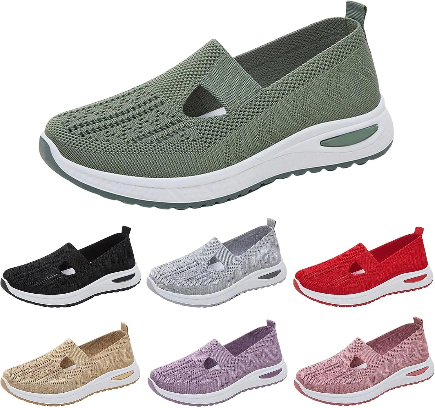 Orthopedic Shoes for Women Breathable Soft Slip On Mens Dress Shoes Lightweight Business Casual Shoes Wedge Sneakers Slip On Tennis Shoe Loafers Dress Shoe