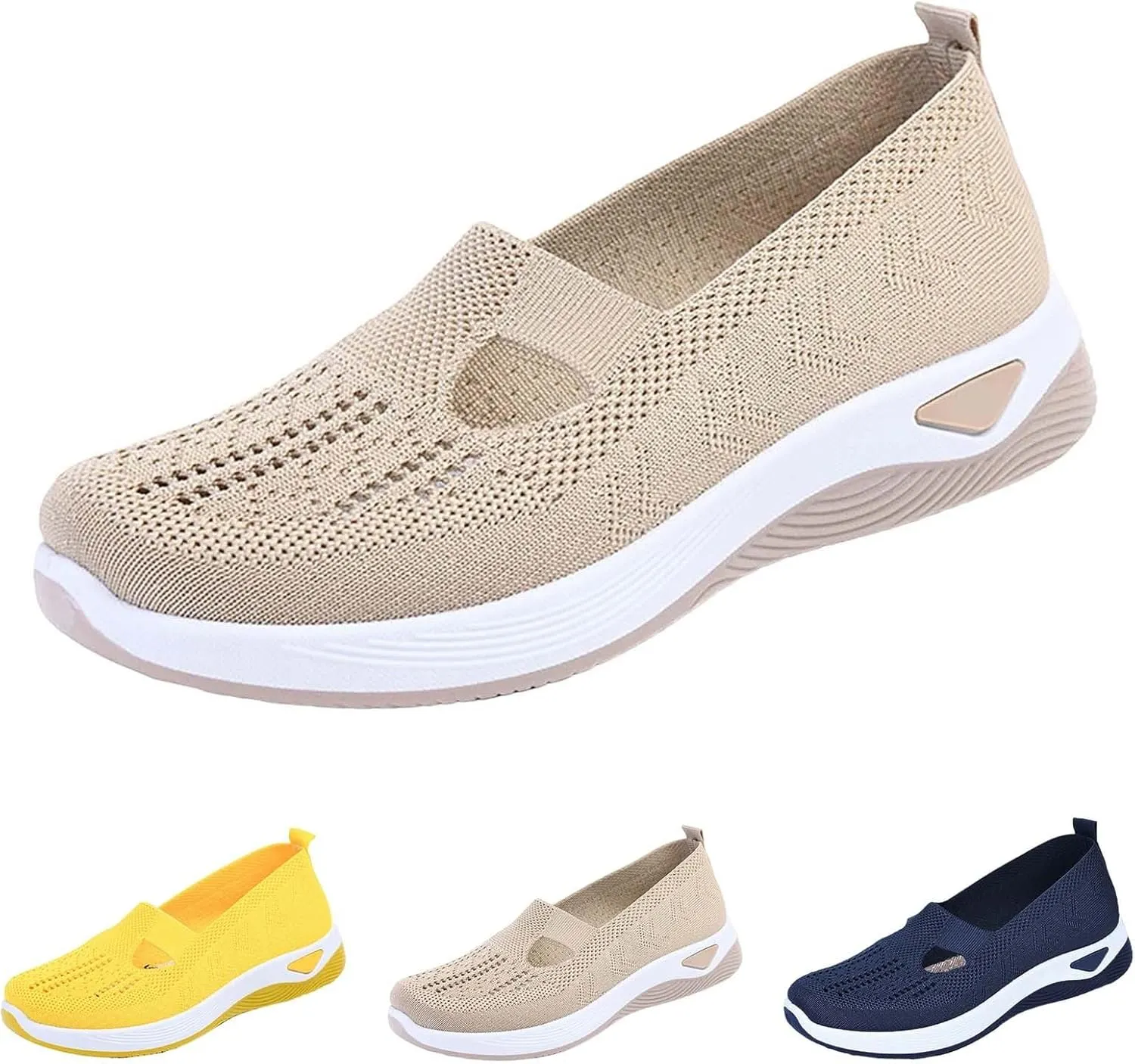 Orthopedic Shoes for Women Woven Orthopedic Mens Tennis Shoes Jogging Dress Casual Shoes Women's Fashion Sneakers Slip On Tennis Shoe Loafers Casual Slip On