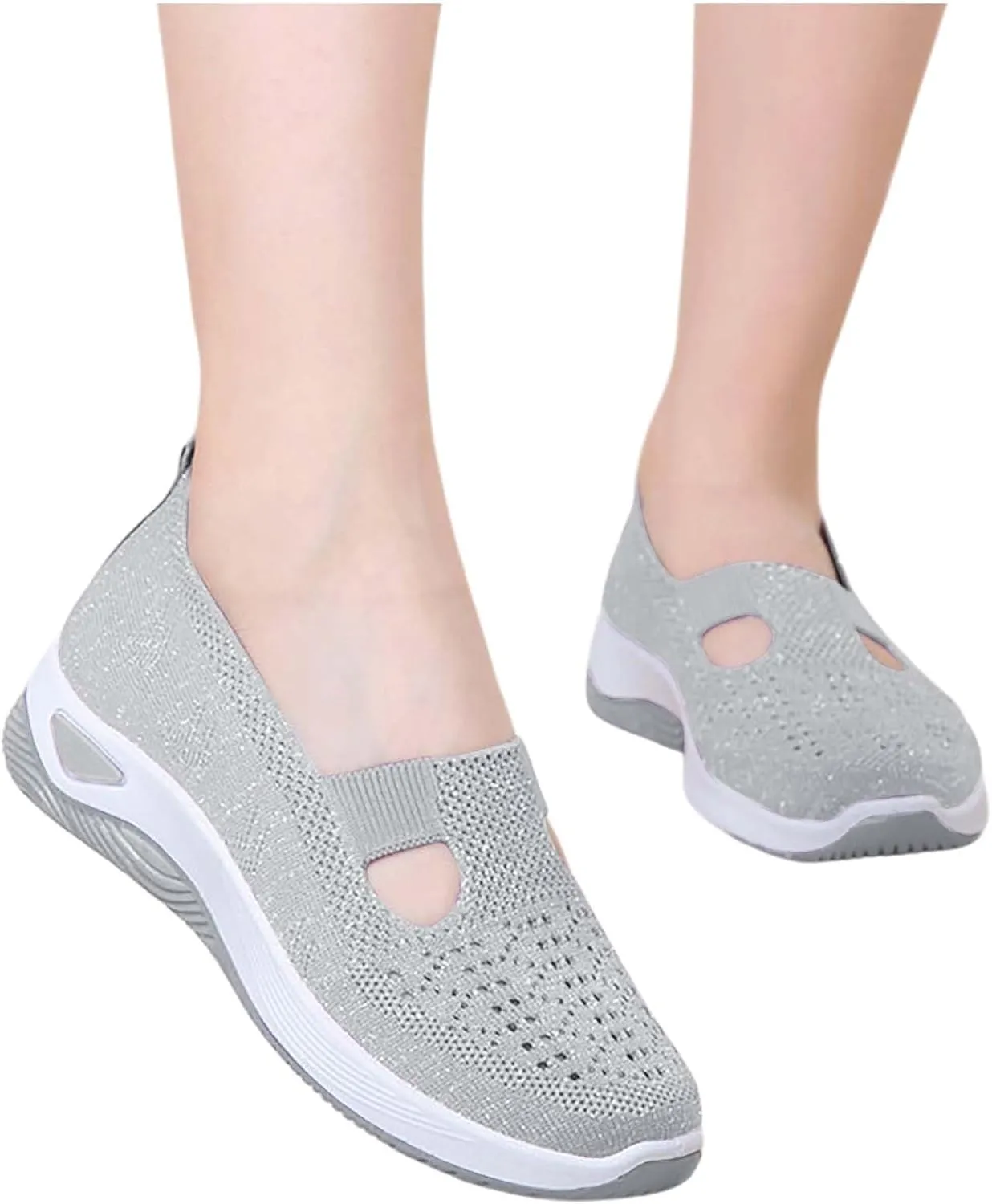 Orthopedic Shoes for Women Woven Slip on Walking Running Shoes for Men Sports Men's Casual Shoes Fashion Sneakers Tennis Shoe Loafers Casual Slip On