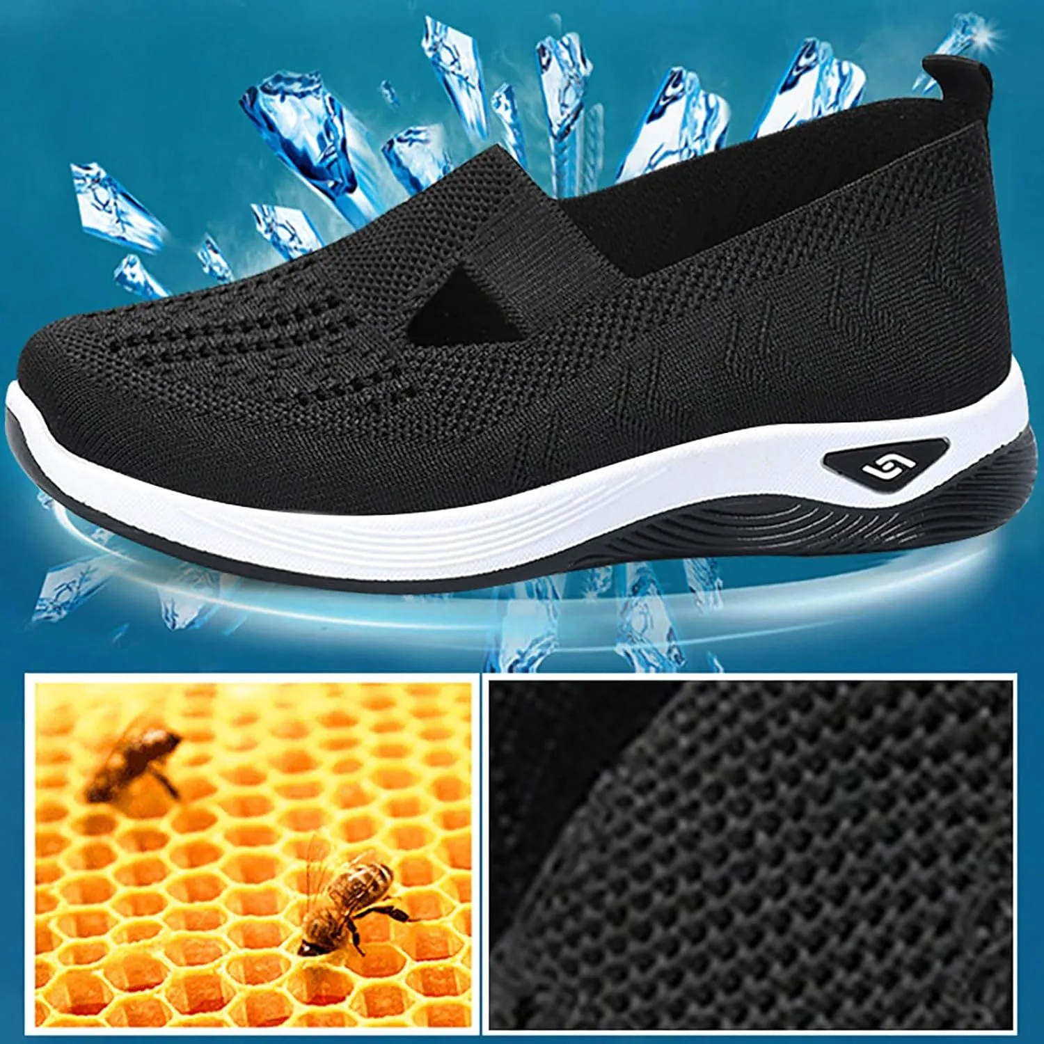 Orthopedic Shoes for Women Woven Slip on Walking Slip On Shoes Women Flat Feet Women's Shoes Casual Platform Sneakers Red Tennis Shoe Trainers Shoe