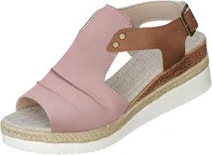 Orthopedic Wedge Sandals for Women Open Toe Ankle Strap Platform Espadrilles Wedges Shoes Dressy Summer Beach Shoes 2025