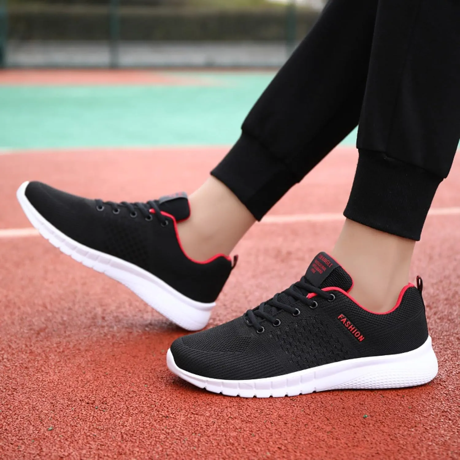 Outdoor Jogging Sneaker for Men Comfortable Breathable Stretch Canvas Slip On Sneaker Comfortable Stretch Shoes