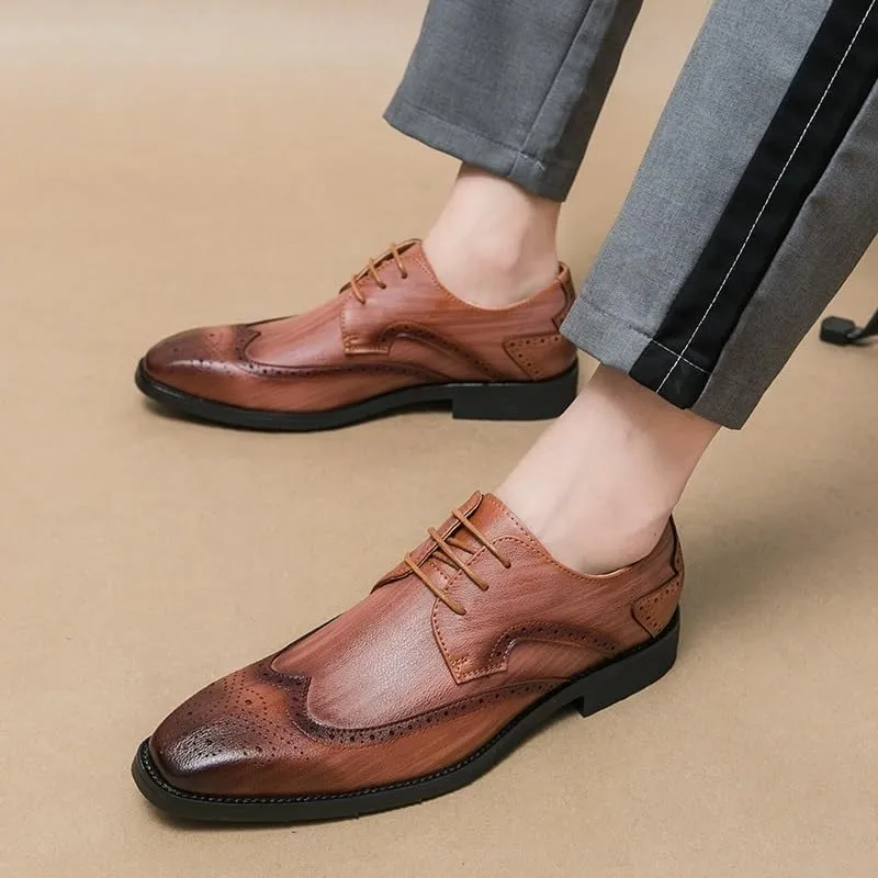 Oxford Shoes for Men New Oxford Shoes for Men Luxury Patent Leather Wedding Shoes Pointed Toe Dress Shoes Classic Derbies