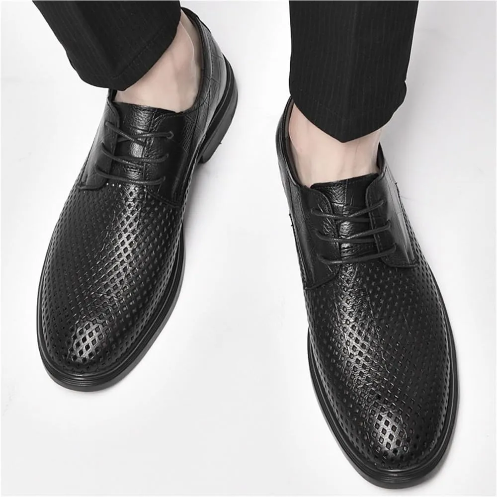 Patent Leather Oxford Shoes for Men Shiny Dress Shoes for Business Attire