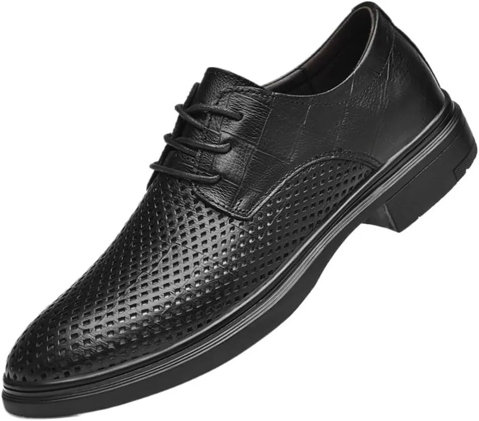 Patent Leather Oxford Shoes for Men Shiny Dress Shoes for Business Attire