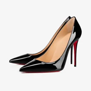 Patent Leather Stiletto Pumps 100mm