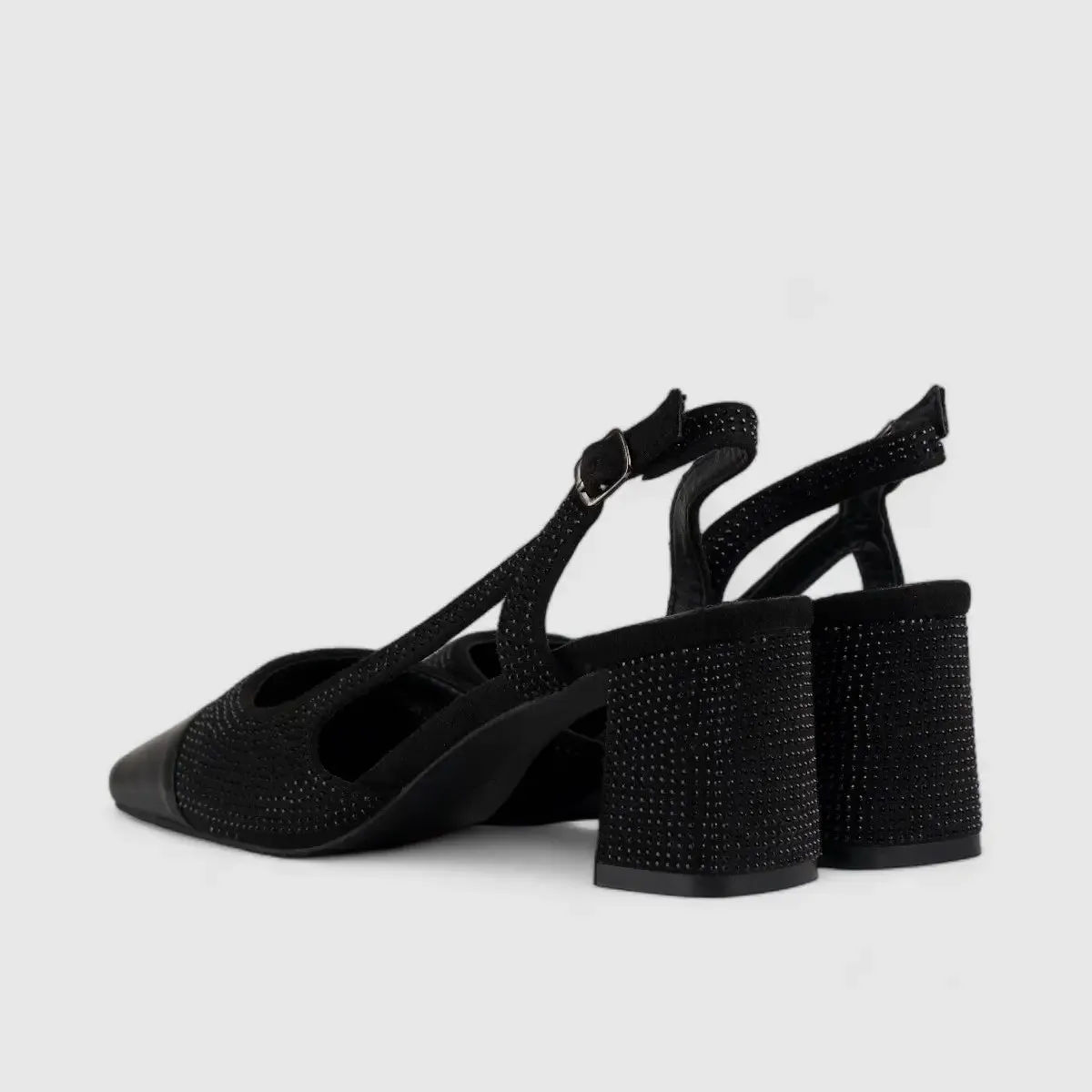 PC Slingback Court Shoe Black 10615