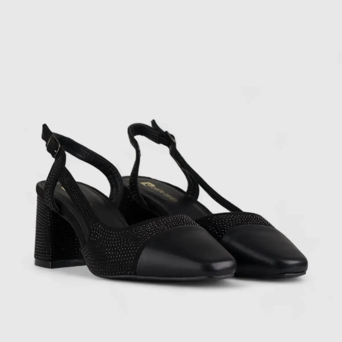 PC Slingback Court Shoe Black 10615