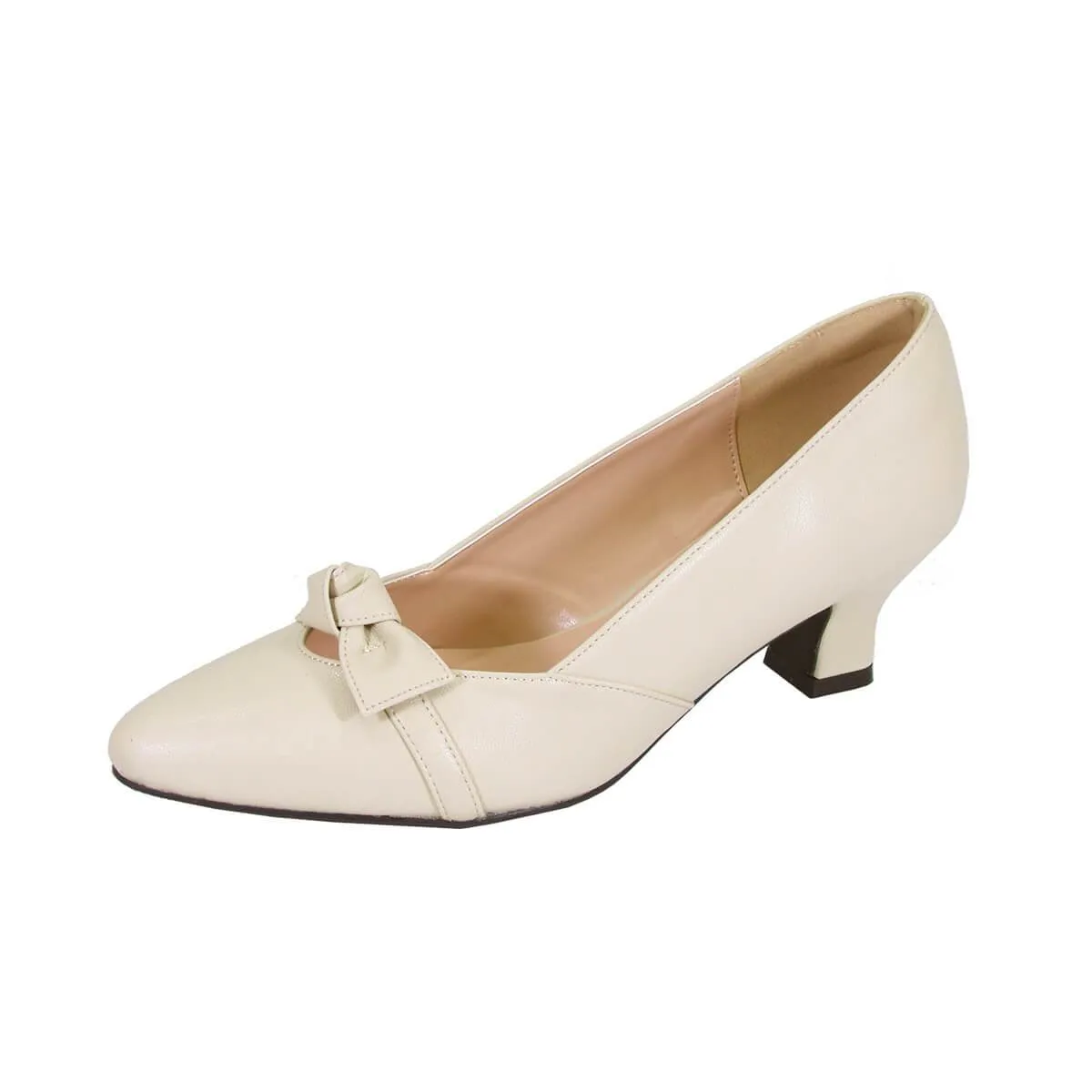 PEERAGE Belle Women's Wide Width Leather Dress Pumps