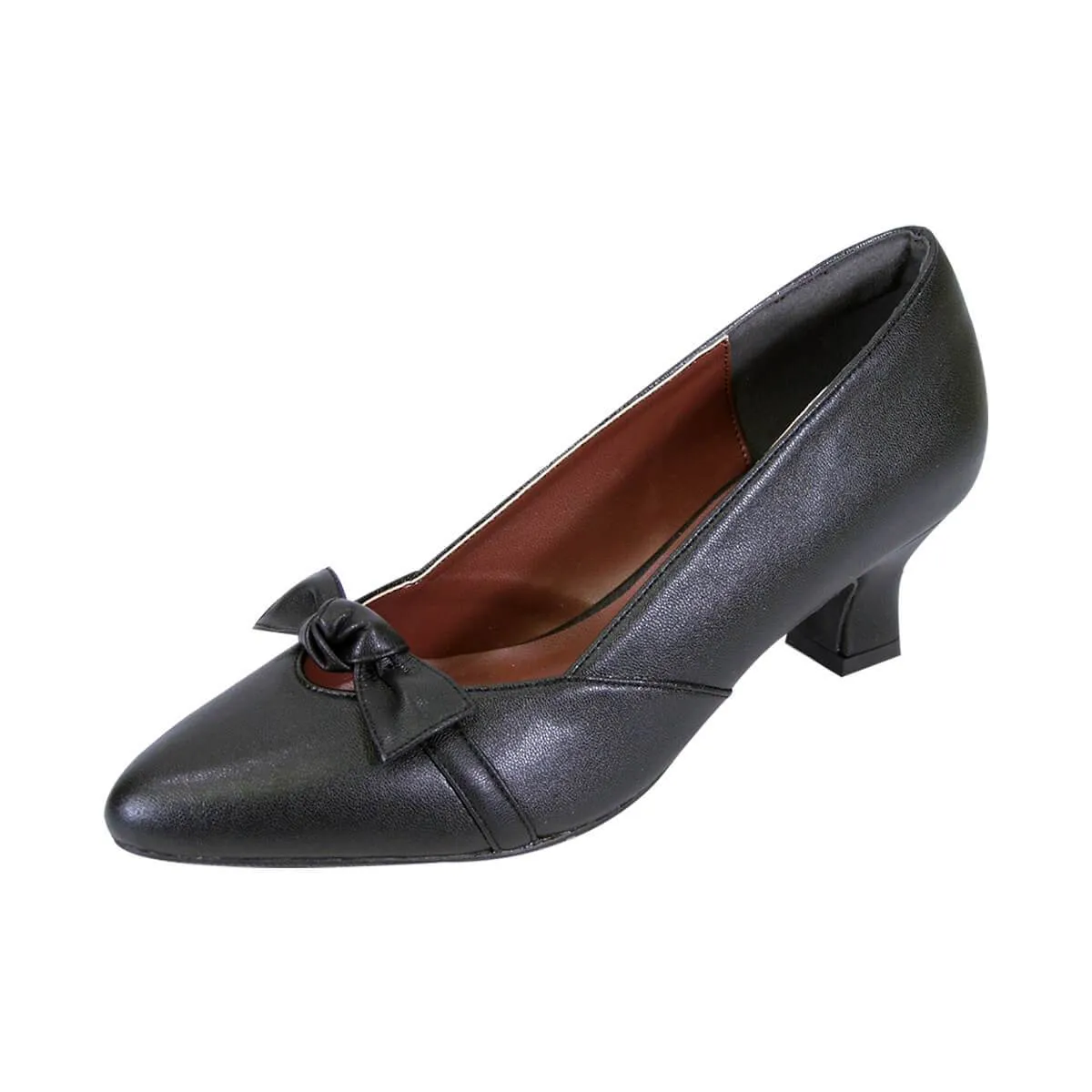 PEERAGE Belle Women's Wide Width Leather Dress Pumps