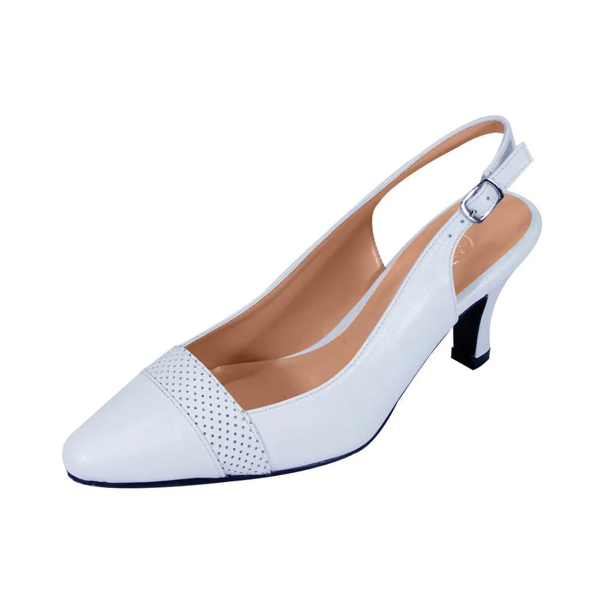PEERAGE Candy Women's Wide Width Leather Pumps