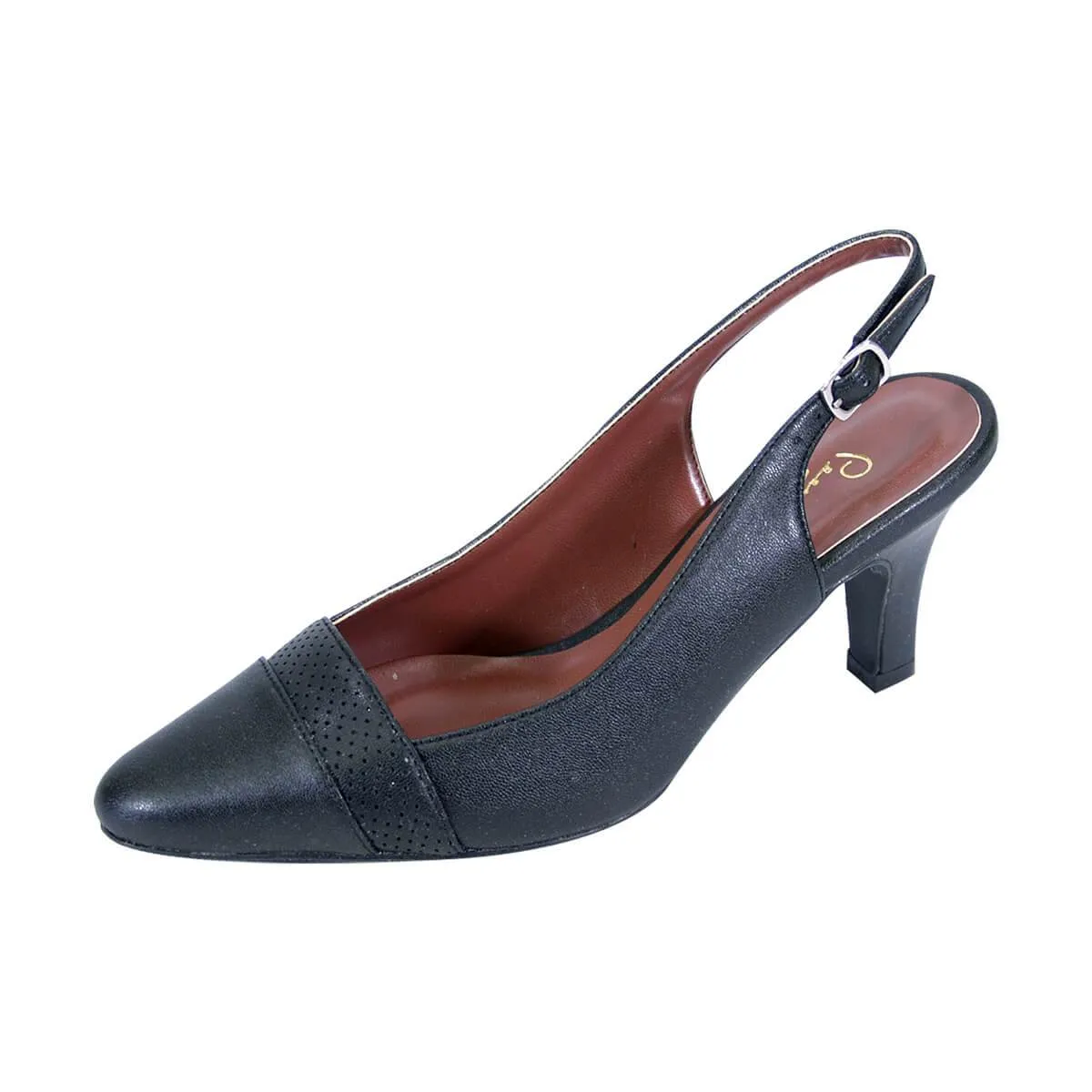 PEERAGE Candy Women's Wide Width Leather Pumps