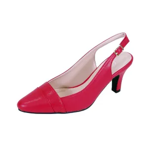 PEERAGE Candy Women's Wide Width Leather Pumps