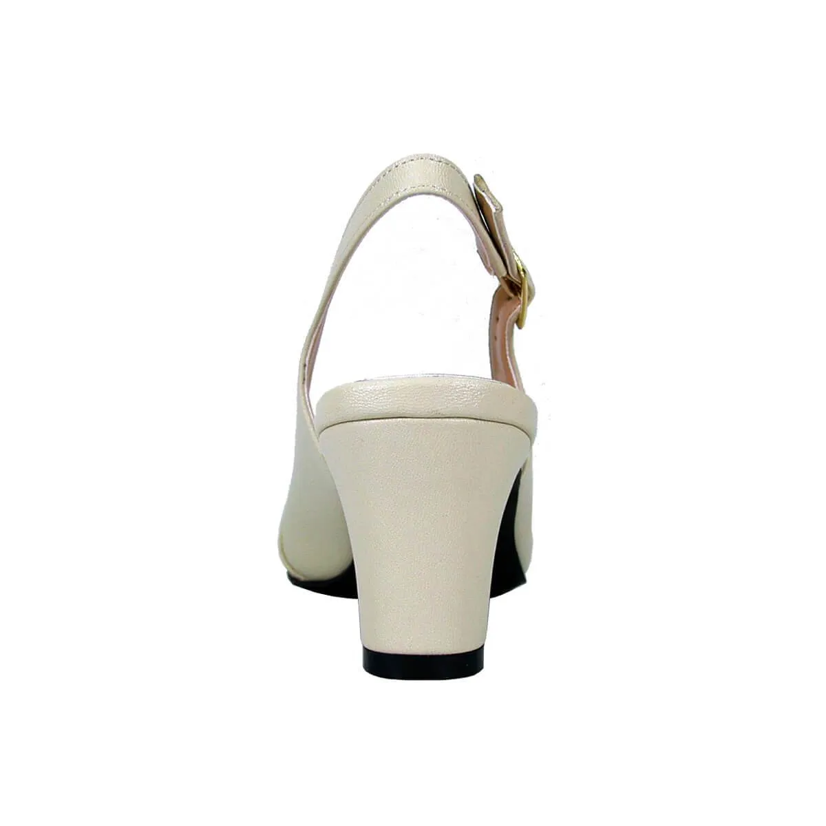 PEERAGE Jodie Women's Wide Width Leather Slingback Pumps