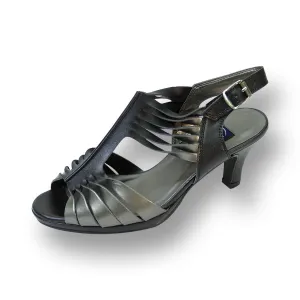 PEERAGE Lexi Women's Wide Width Leather Slingback Sandals