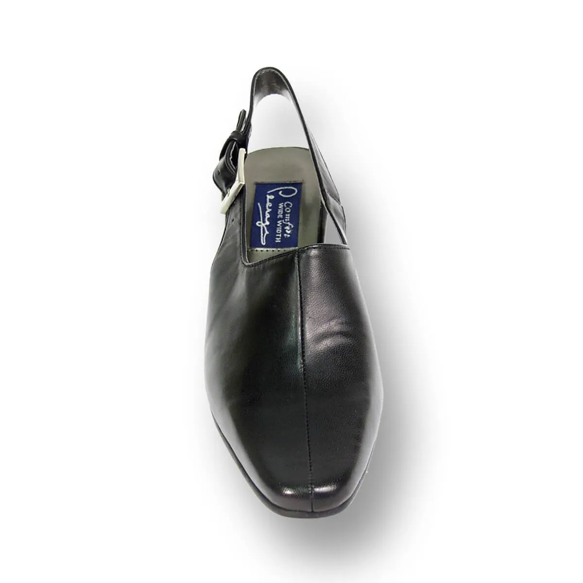 PEERAGE Zoe Women's Wide Width Leather Slingback Pumps
