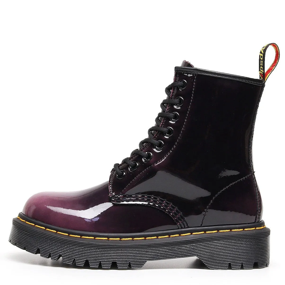 PEOPLETERRITORY High top 1460 color-changing blue locomotive boots women's classic retro British style short boots men's and women's leather boots round head trend