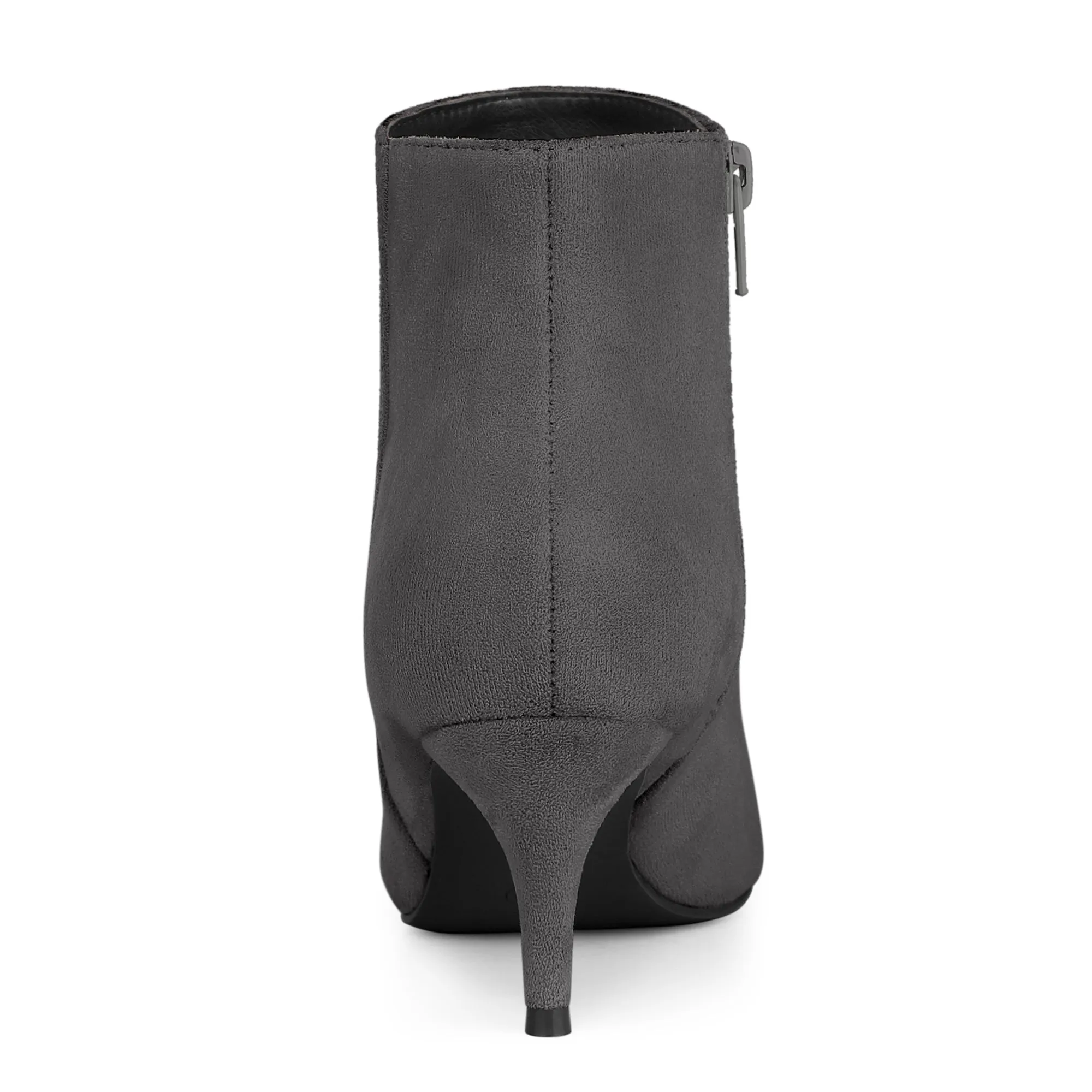 Perphy Women's Pointed Toe Side Zip Stiletto Heels Ankle Boots