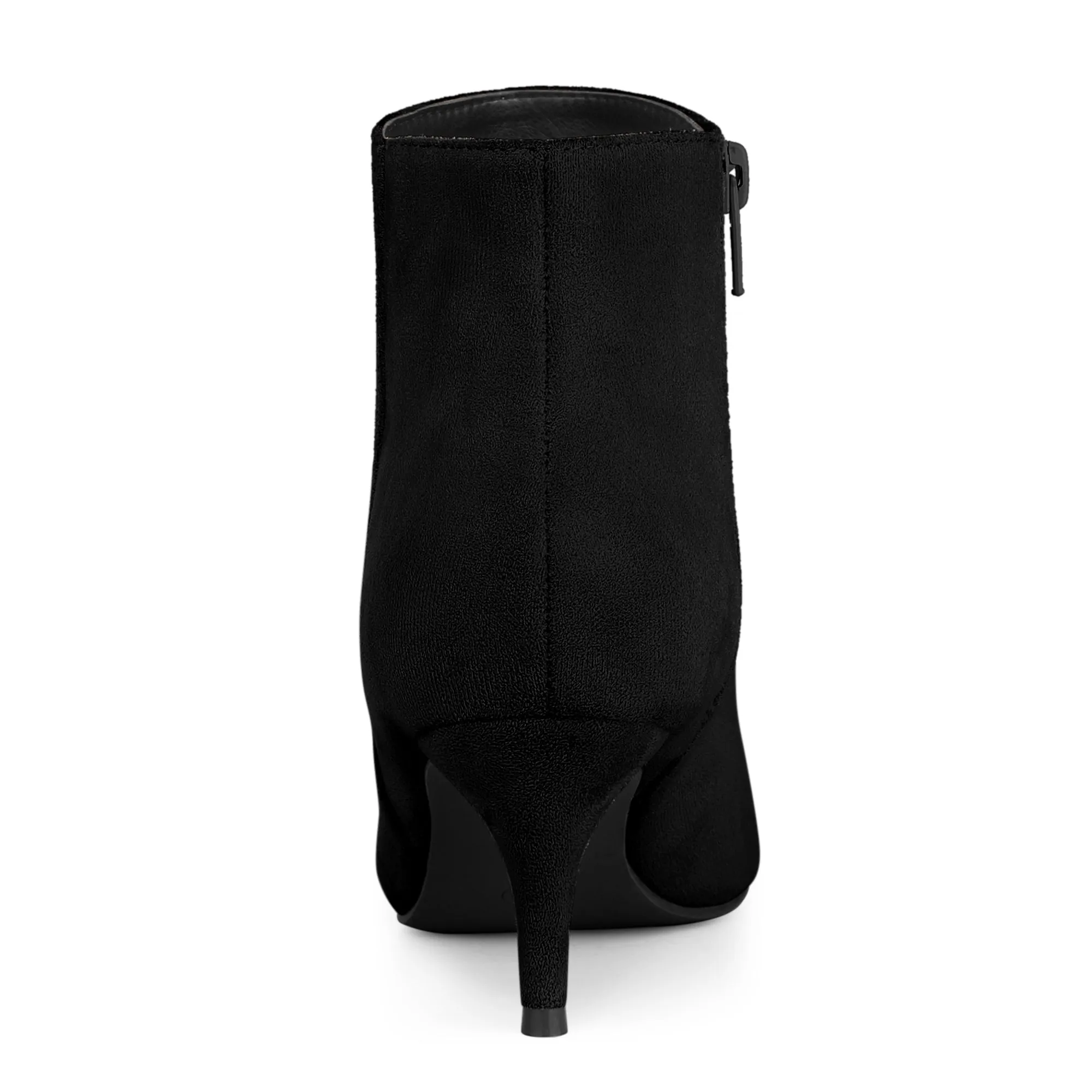 Perphy Women's Pointed Toe Side Zip Stiletto Heels Ankle Boots