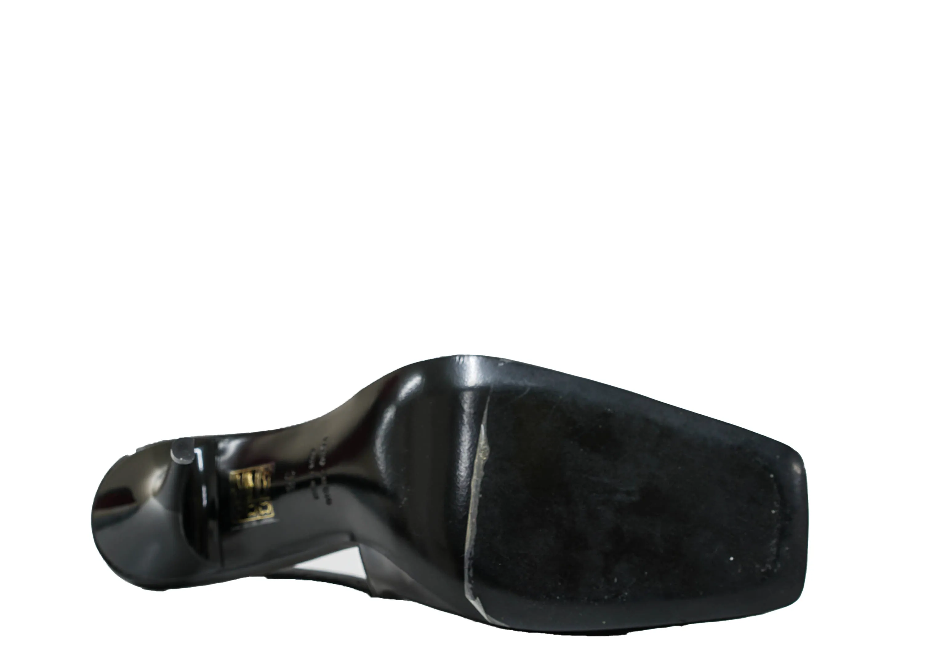 Philipp Plein Women's Patent Black Slingback WSD0468 Hexa  $590 FIXED PRICE